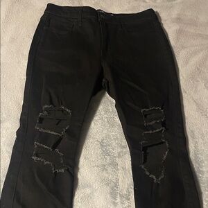 Hollister Black Ripped Skinny Jeans